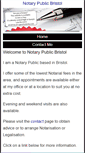 Mobile Screenshot of notarypublicbristol.com