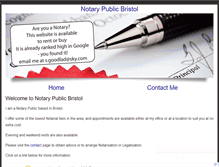 Tablet Screenshot of notarypublicbristol.com